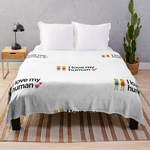 Item preview, I Love My Human - Two Women Holding Hands - LGBTQ+ Pride Emoji designed and sold by ImTy.