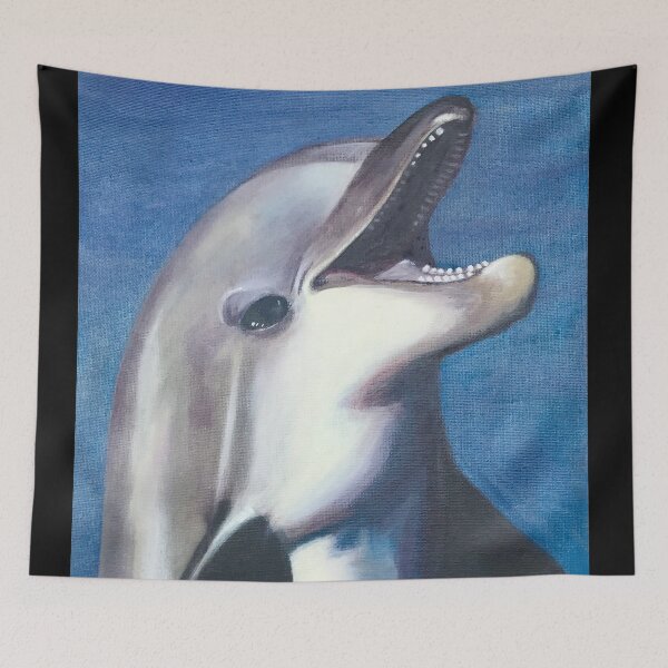 Item preview, Dolphin Oil Painting designed and sold by Lady-Lilac.