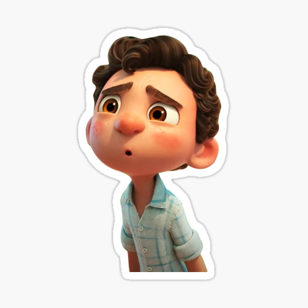 Startled Luca Paguro Sticker - Startled Luca Paguro Luca - Discover & Share  GIFs