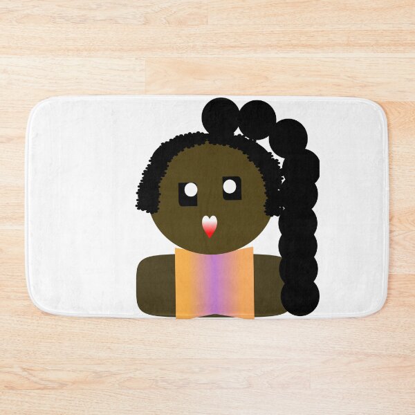 Item preview, CUTE GIRL WITH ONE BUBBLE PONTAIL  designed and sold by RetroPlaceee.