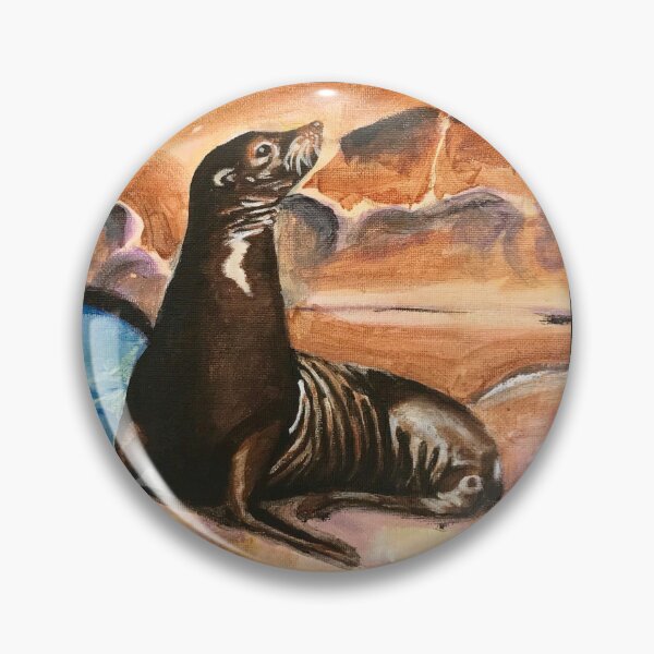 Item preview, Sea Lion Acrylic Painting designed and sold by Lady-Lilac.