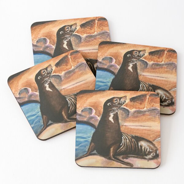Item preview, Sea Lion Acrylic Painting designed and sold by Lady-Lilac.