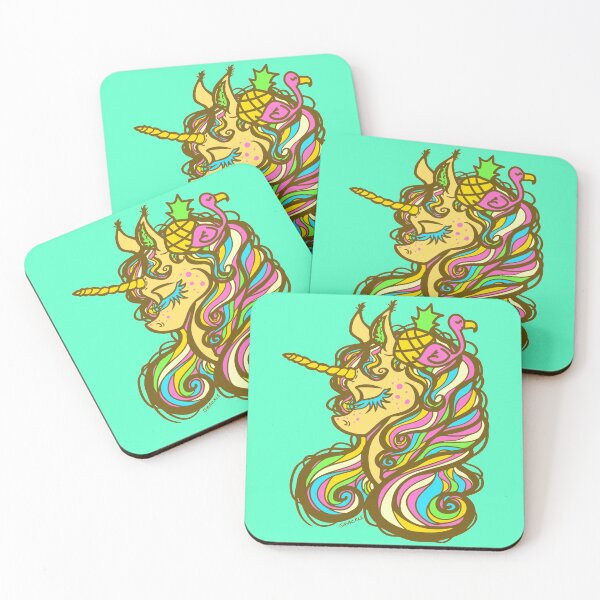 Item preview, Summer Pineapple Unicorn designed and sold by JanGrackle.