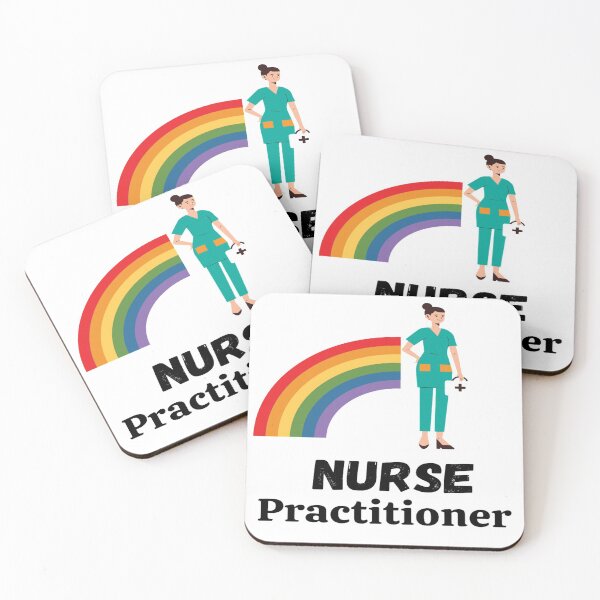 Item preview, Cute Nurse Pediatric Practitioner With Unicorn rainbow designed and sold by chetan786.