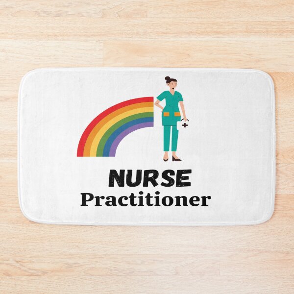 Item preview, Cute Nurse Pediatric Practitioner With Unicorn rainbow designed and sold by chetan786.