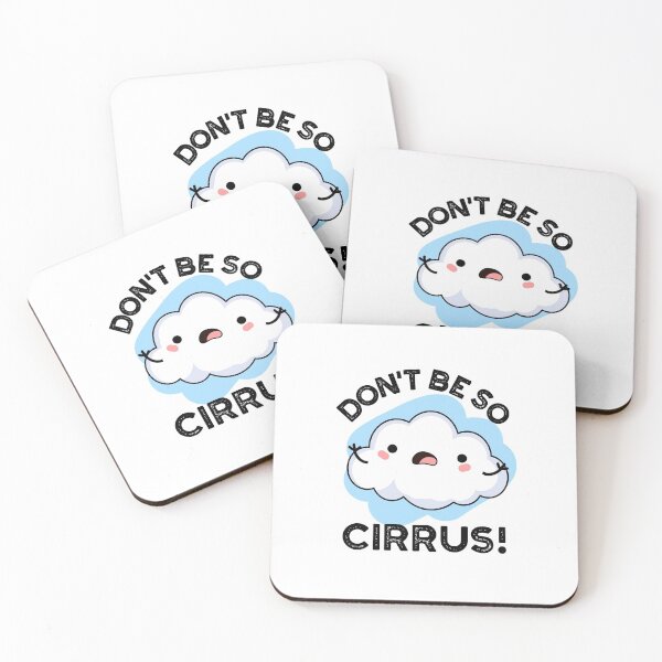 Item preview, Don't Be So Cirrus Funny Cloud Puns  designed and sold by punnybone.
