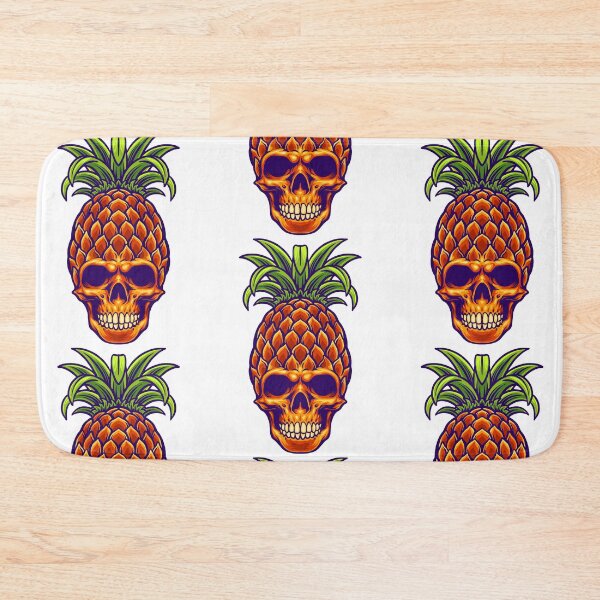 Item preview, Pineapple Skull Tropical Goth Hawaii Aloha Beaches designed and sold by ZavageDesigns.