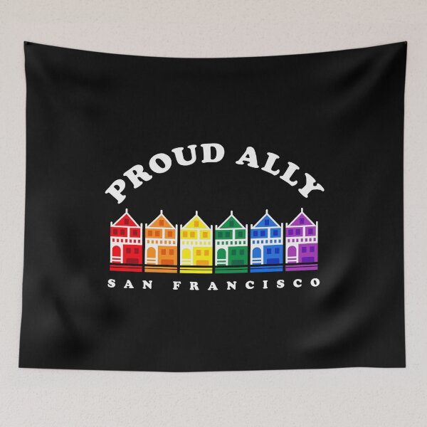 Item preview, Proud Ally, SF Painted Ladies, Gay PRIDE Month designed and sold by aronia.