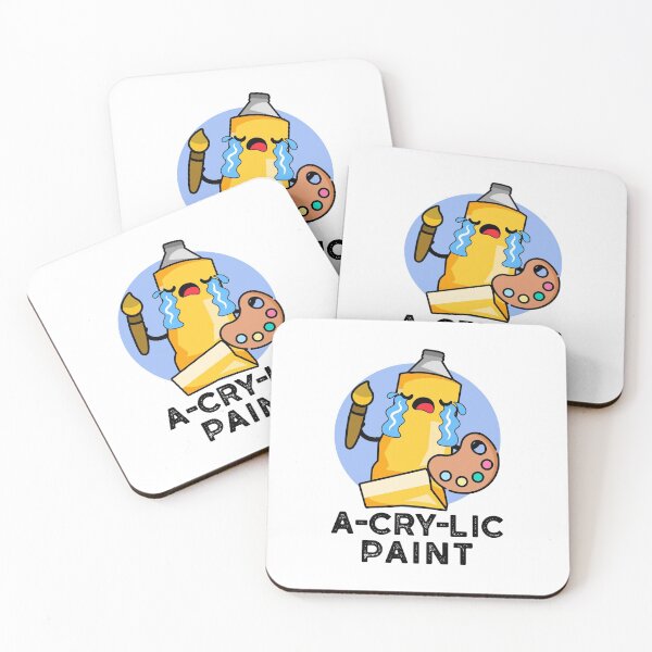 Item preview, A-cry-lic Paint Funny Artist Puns  designed and sold by punnybone.