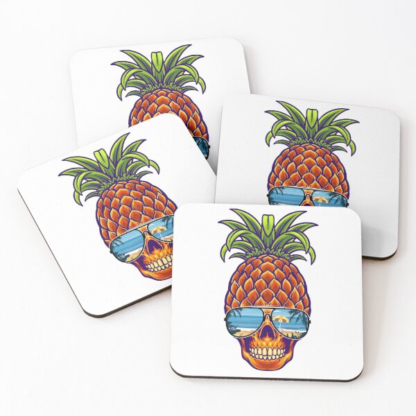 Item preview, Pineapple Skull Tropical Sunglasses Aloha Beaches designed and sold by ZavageDesigns.