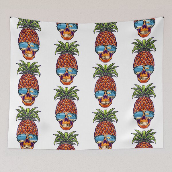 Item preview, Pineapple Skull Tropical Sunglasses Aloha Beaches designed and sold by ZavageDesigns.