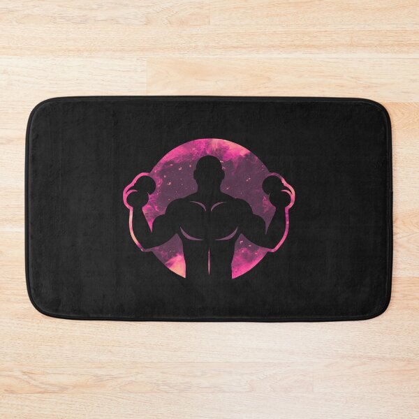 Item preview, Fitness Man Lifting On Fire - Pink designed and sold by Chubuter.