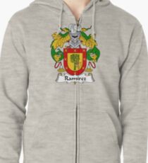 Ramirez Coat of Arms / Ramirez Family Crest Zipped Hoodie