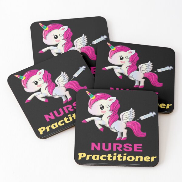 Item preview, Cute Nurse Pediatric Practitioner With Unicorn rainbow designed and sold by chetan786.