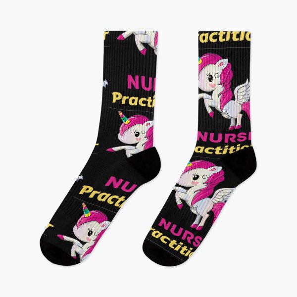 Item preview, Cute Nurse Pediatric Practitioner With Unicorn rainbow designed and sold by chetan786.