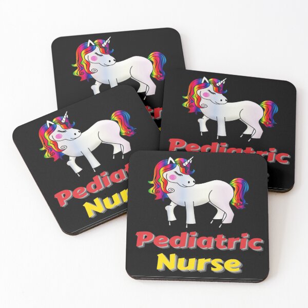 Item preview, Cute Nurse Pediatric Practitioner With Unicorn rainbow designed and sold by chetan786.