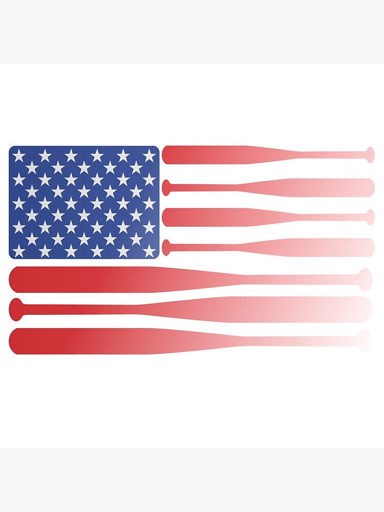 "American flag Softball Team" Poster for Sale by MearchbyMary Redbubble