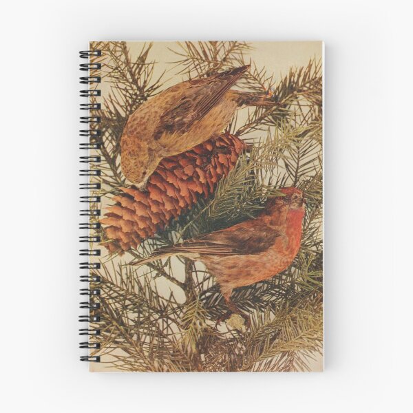 Item preview, Red Crossbills On The Pine Tree designed and sold by laguitan10.