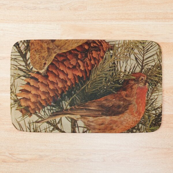 Item preview, Red Crossbills On The Pine Tree designed and sold by laguitan10.