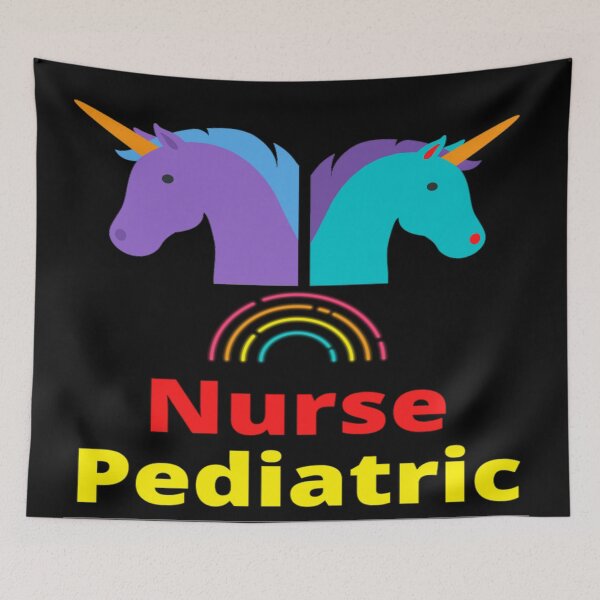 Item preview,  Cute Nurse Pediatric Practitioner With Unicorn rainbow designed and sold by chetan786.