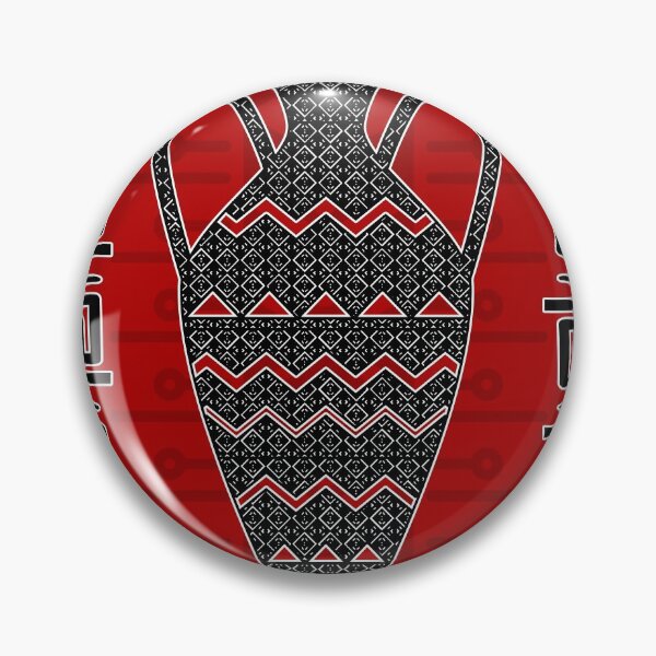 Item preview, African Ethic Ornament Black and red N5 designed and sold by k9printart.