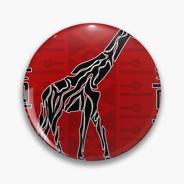 Item preview, African Ethic Ornament Black and red N7 designed and sold by k9printart.