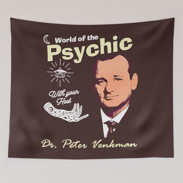 Item preview, World of the Psychic with Dr. Peter Venkman - Ghostbusters 2 T-Shirt designed and sold by karakaa1003.