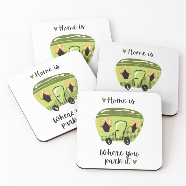 Item preview, Home is Where You Park It, Camp Life, Camper Poster designed and sold by visual-samadhi.