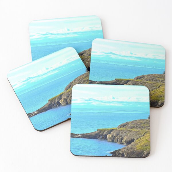 Item preview, Four Hikers at Iceberg Point on Lopez Island designed and sold by SeaChangeDesign.