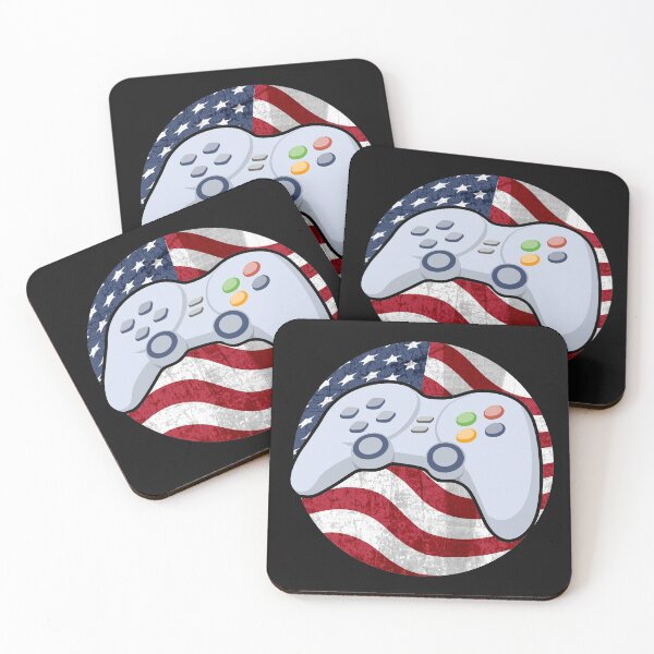 Item preview, USA Game Controller 4th of July video games lover American flag gamer gift designed and sold by alenaz.