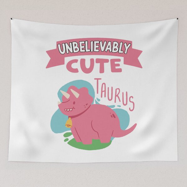 Item preview, Unbelievably Cute Taurus Zodiac Sign Horoscope Cute Dinosaur designed and sold by RJ-Art.