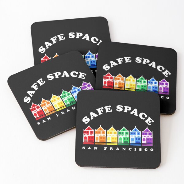 Item preview, LGBTQ Sign Safe Space, SF Painted Ladies, Gay PRIDE Month designed and sold by aronia.