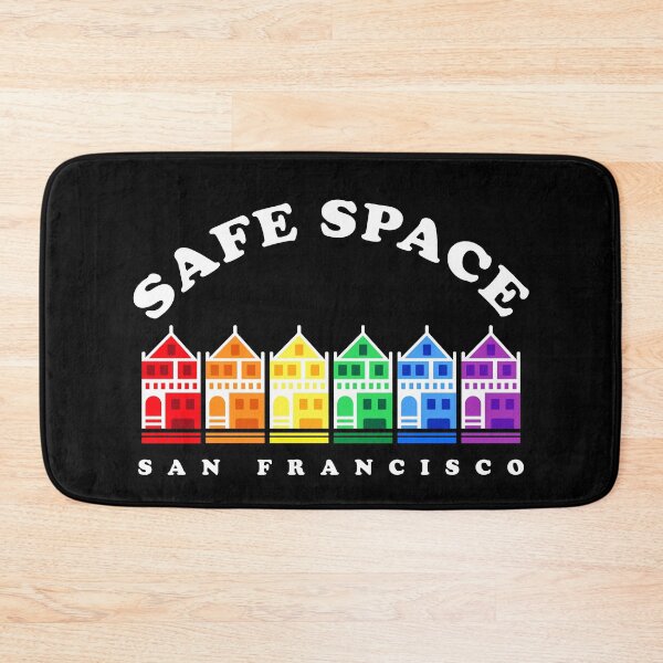 Item preview, LGBTQ Sign Safe Space, SF Painted Ladies, Gay PRIDE Month designed and sold by aronia.