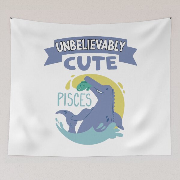 Item preview, Unbelievably Cute Pisces Zodiac Sign Horoscope Cute Dinosaur designed and sold by RJ-Art.