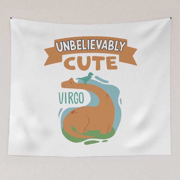 Item preview, Unbelievably Cute Virgo Zodiac Sign Horoscope Cute Dinosaur designed and sold by RJ-Art.