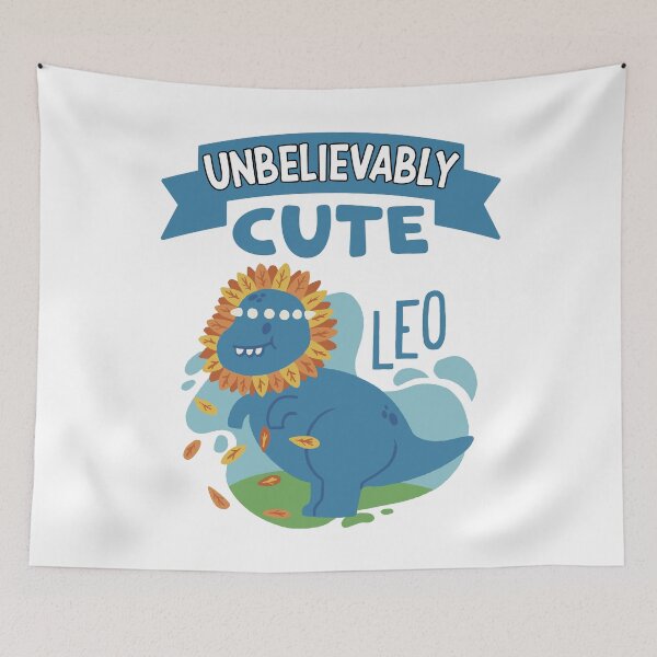 Item preview, Unbelievably Cute Leo Zodiac Sign Horoscope Cute Dinosaur designed and sold by RJ-Art.