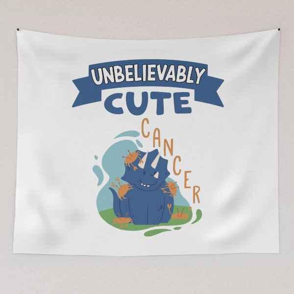 Item preview, Unbelievably Cute Cancer Zodiac Sign Horoscope Cute Dinosaur designed and sold by RJ-Art.