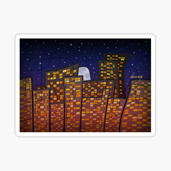 Crossing Lines 17 - The City Nights Sticker