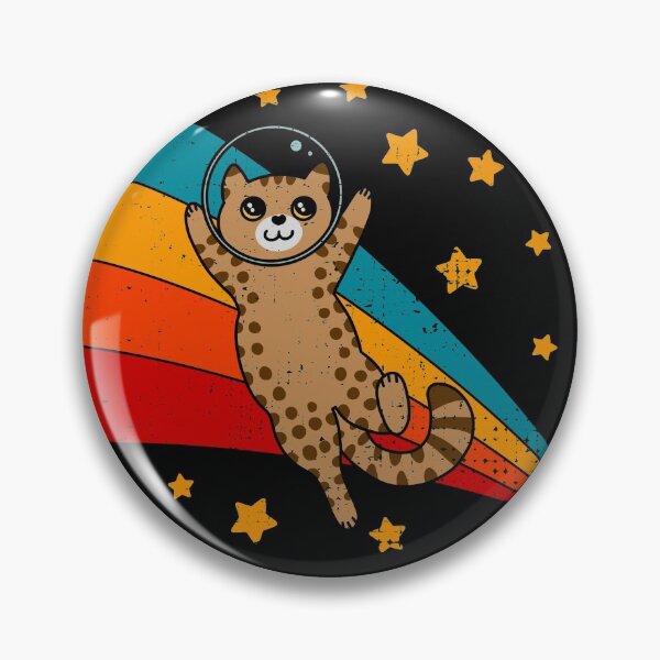Item preview, Cute Vintage Savannah Cat Bicolor Serval Space Cat designed and sold by JokeGysen.
