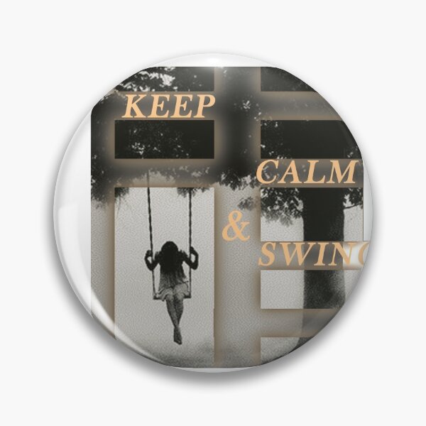 Item preview, Keep calm and swing , quote design. Swinging girl. designed and sold by RenigArt.