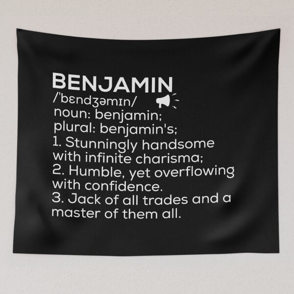 Item preview, Benjamin Name Definition designed and sold by Teelogic.