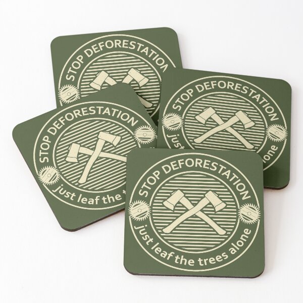 Item preview, Stop Deforestation, Just Leaf The Trees Alone - Funny Deforestation Causes - Beige Design designed and sold by DrawingBoard.
