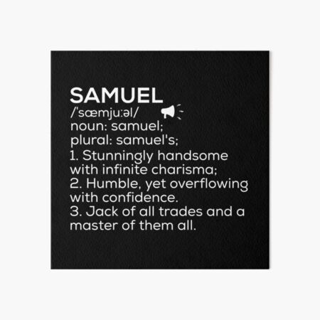 Name Samuel Art Board Prints Redbubble