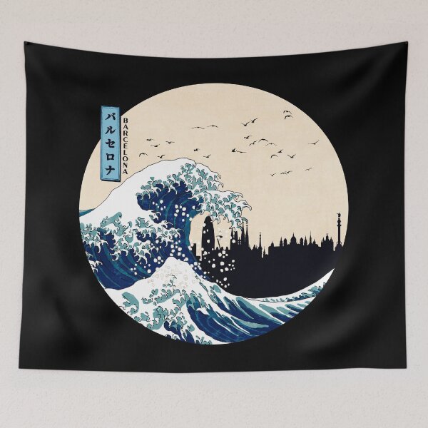 Item preview, Barcelona Kanagawa Wave designed and sold by DFerraz.