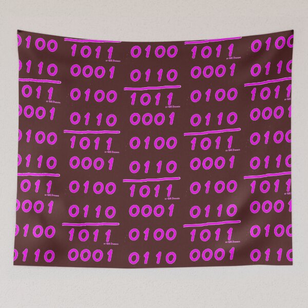 Item preview, dual number system pink binary number system EDP web computer designed and sold by G-M-Designs.