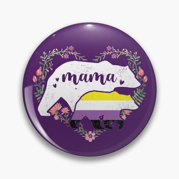 Item preview, LGBTQ Mama Bear Non Binary Pride Flag Equal Rights Mother Mom designed and sold by ibeargifts.