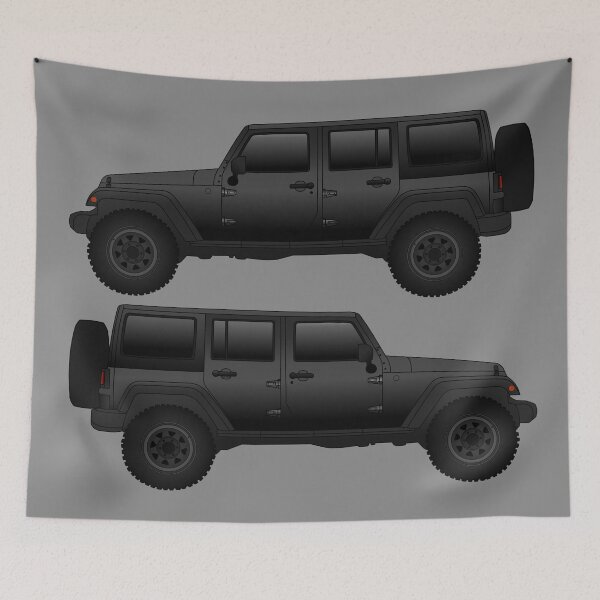 Item preview, American 4WD | 4x4 | Unlimited JK - Black designed and sold by Trailstyle.