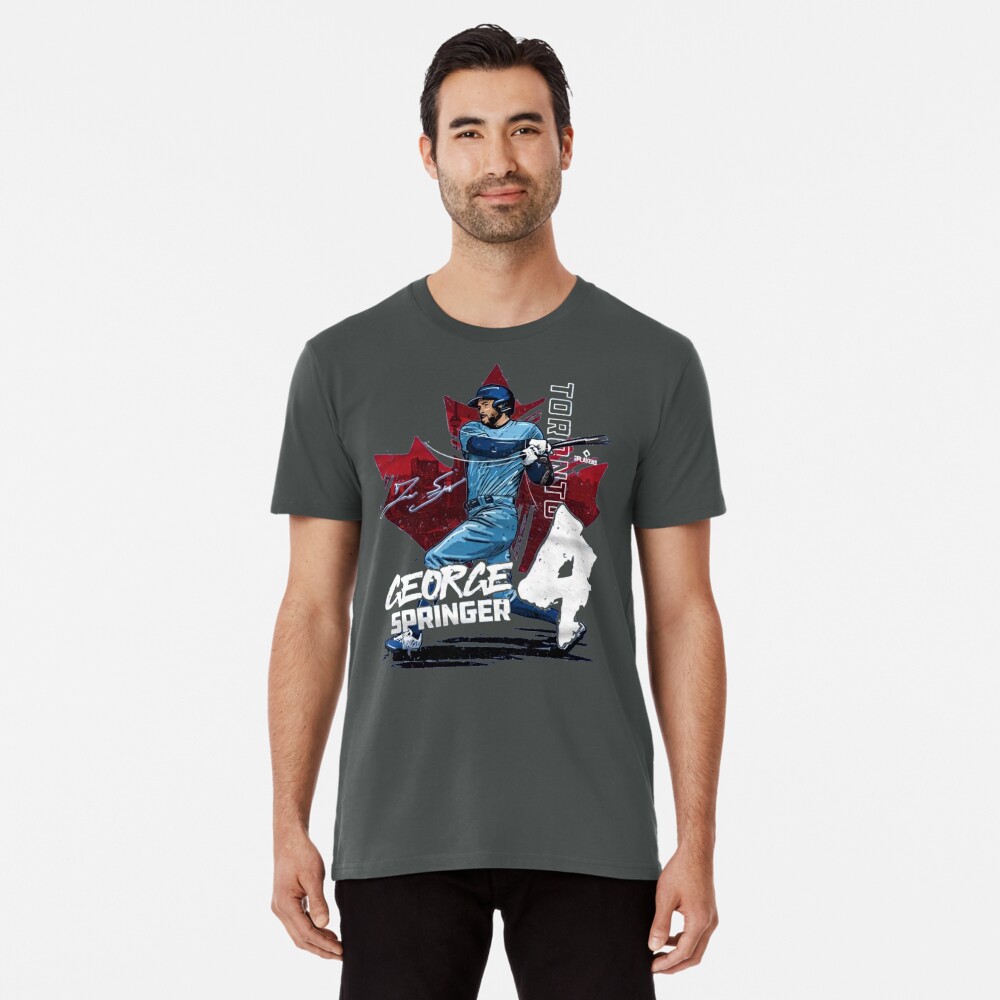 George Springer Men's Premium T-shirt Toronto Baseball 