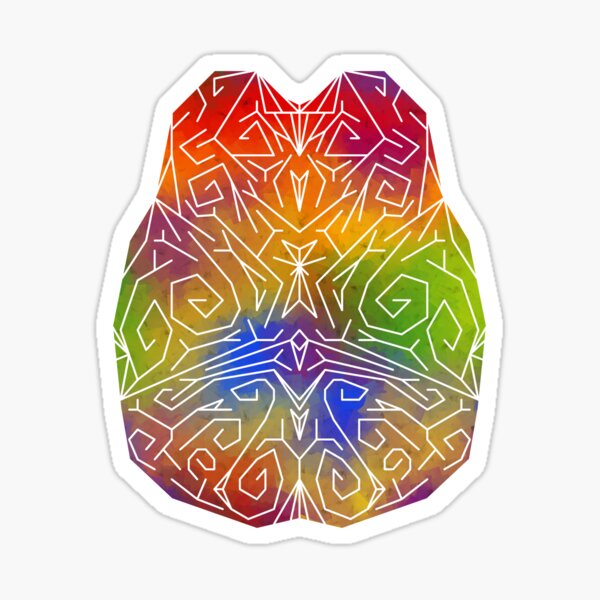 Rainbow Brain Sticker