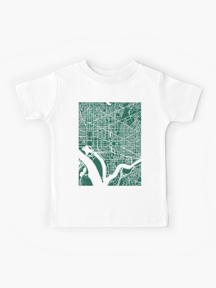 Washington DC flag and map' Unisex Baseball T-Shirt